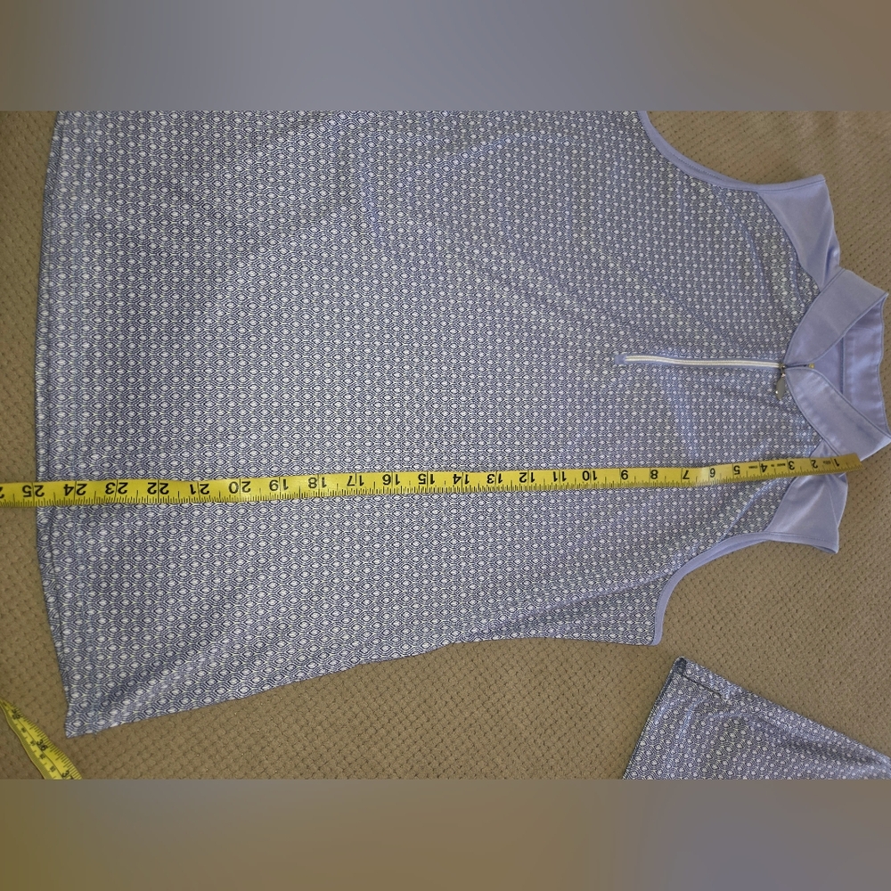 Greg Norman Golf 2 piece women's outfit SLEEVELESS ZIP POLO medium & skort - Picture 5 of 16